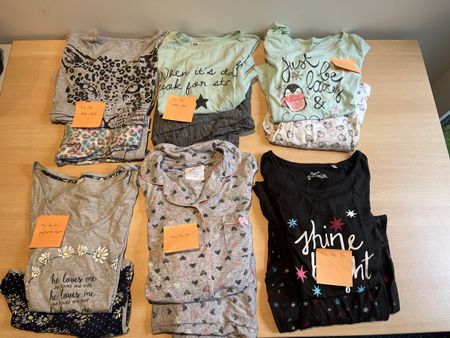 Set de 6 pyjamas fille tailles 147 à S