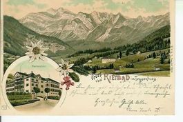 Rietbad SG Ennetbühl  2 Bild Litho 1901 sehr gut erhalten