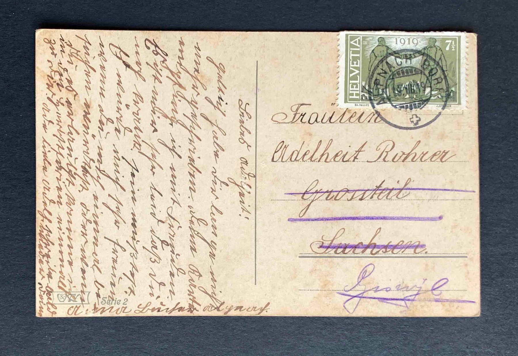 Cartoline postali: AK Maimorgen Serie 2 Gestempelt Alpnach – Usato da Goldau venduto da artelier1 1