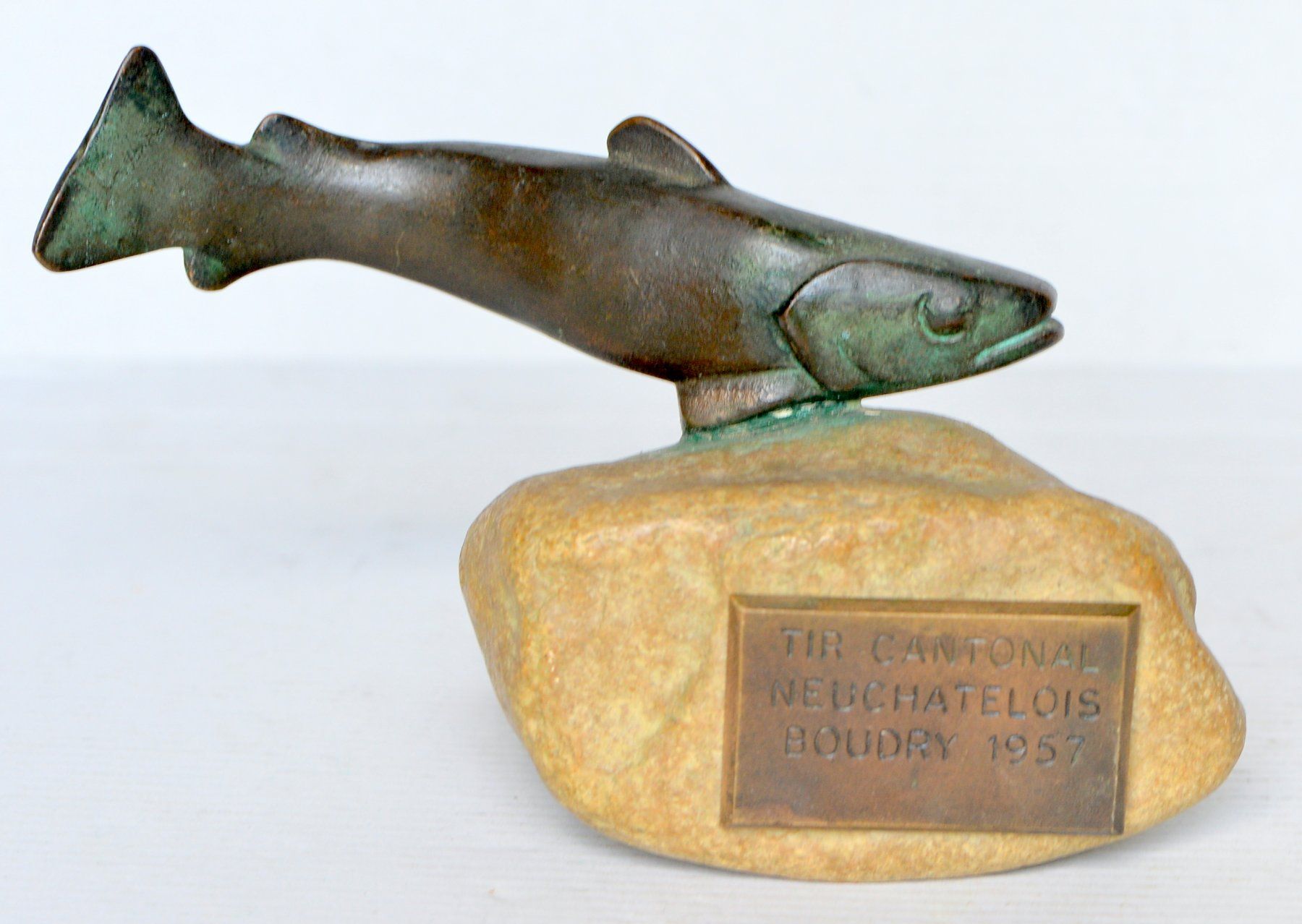 Skulpturen & Statuen: Statuette poisson signée "Reussner" – Gebraucht aus Neuchâtel von Neuchatel 1
