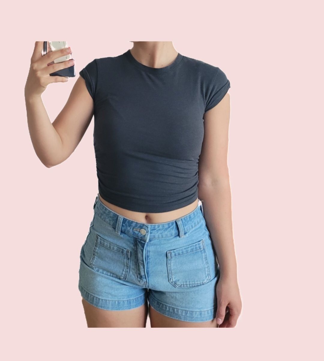 Bershka T-shirt: BERSGKA T-shirt gris taille S – Nuovo (secondo la descrizione) da Genève venduto da Tanaa_12