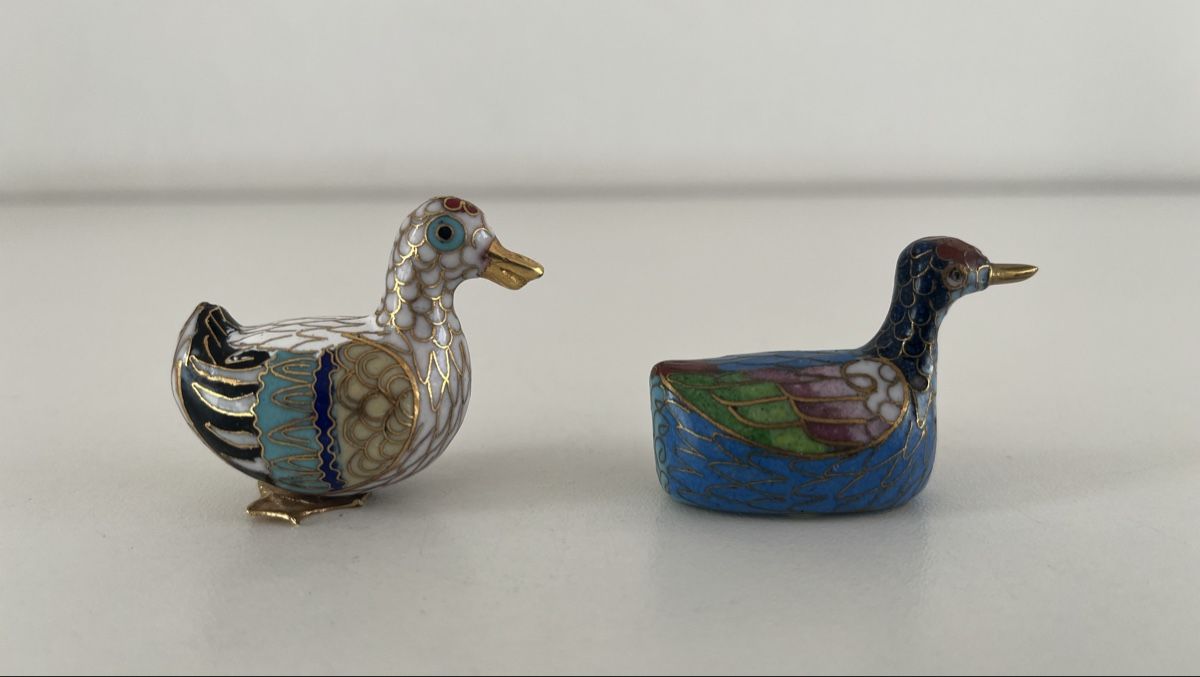 Alle Dekorationen: 2 Enten / Cloisonné  – Gebraucht aus Wetzikon ZH von seli03