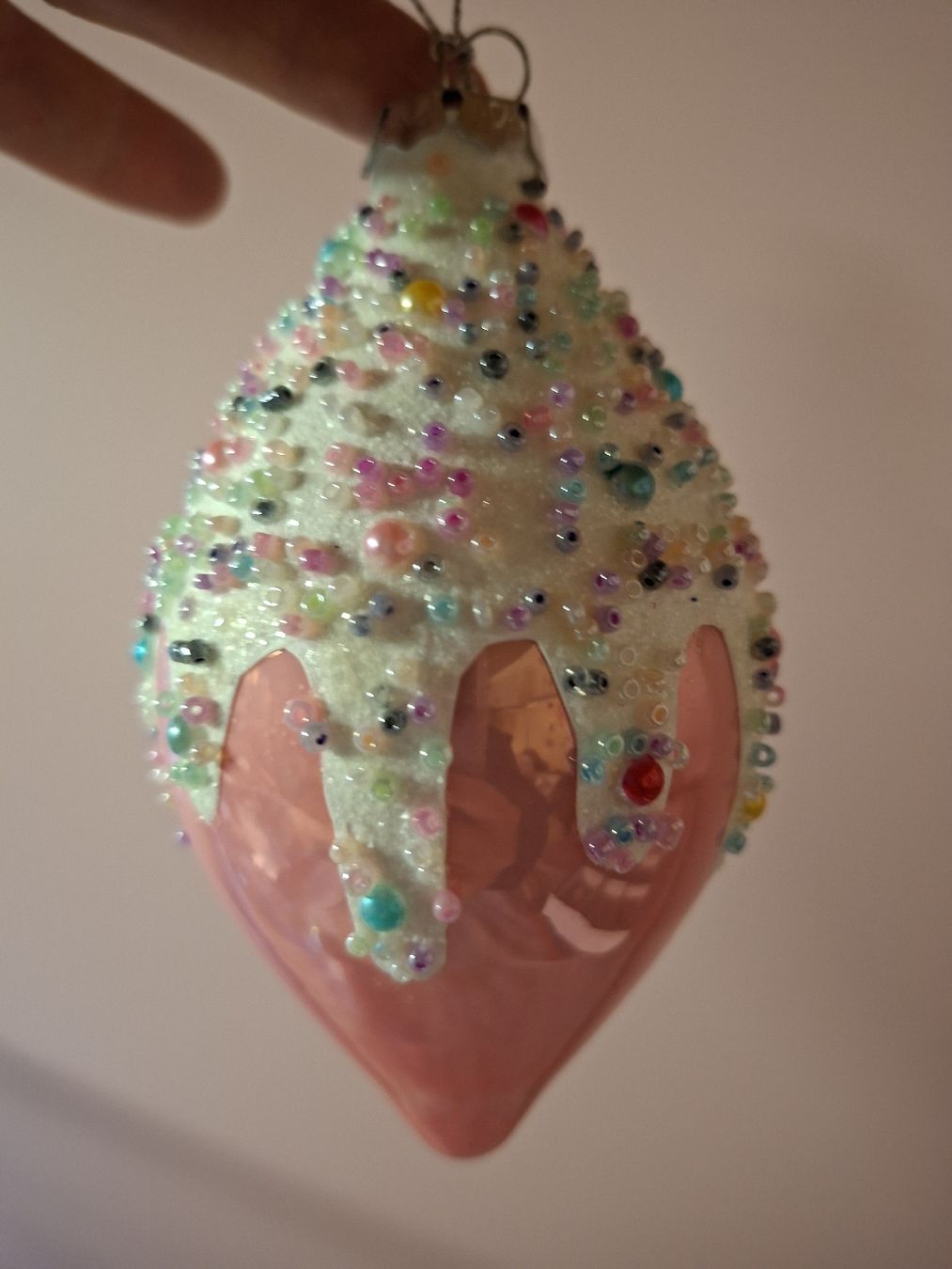 Tutte le decorazioni: neu: 3 Weihnachtskugeln Glas mit Perlen bunt  – Nuovo (secondo la descrizione) da Nassen venduto da verrueckt 3