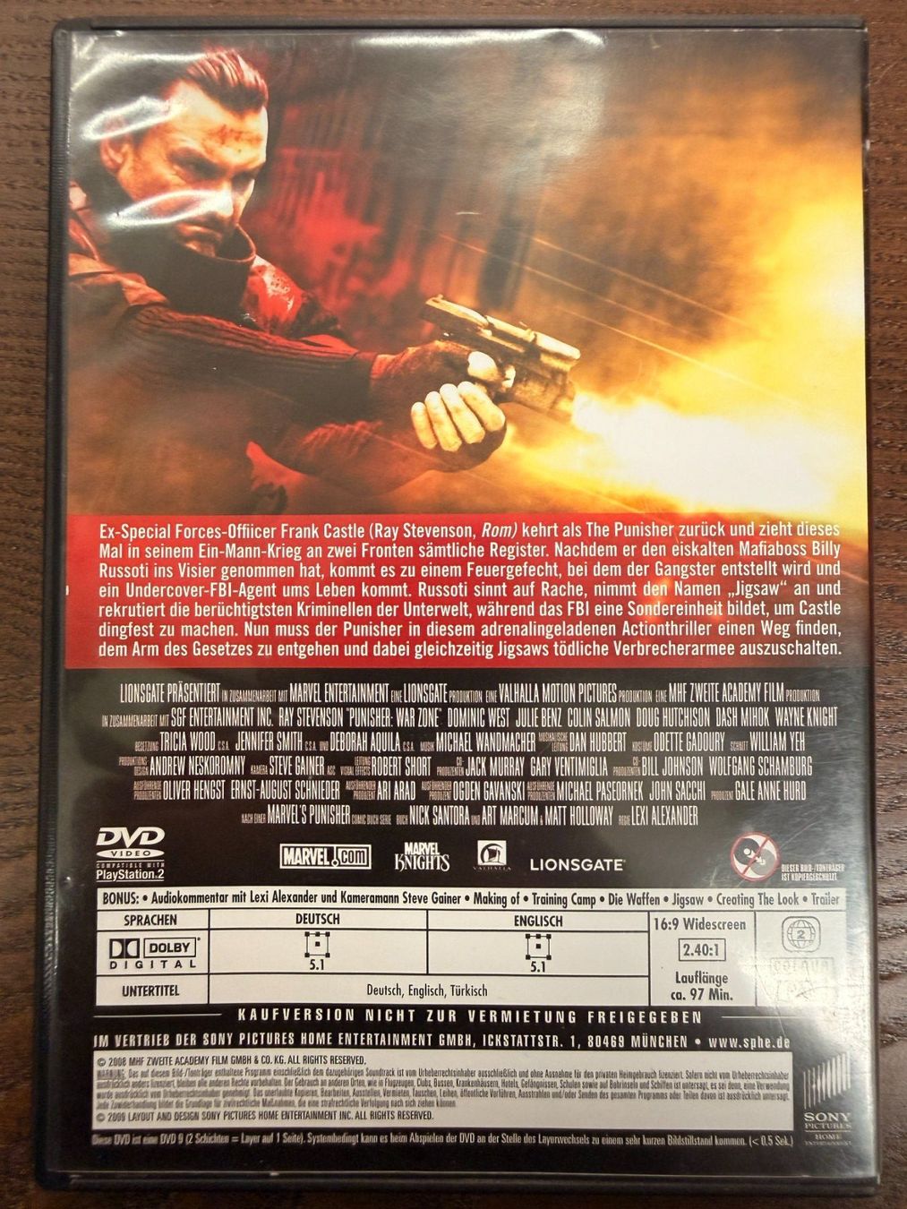 Tutti i DVDs: War Zone Punisher – Usato da Zürich venduto da FilmFreunde 1
