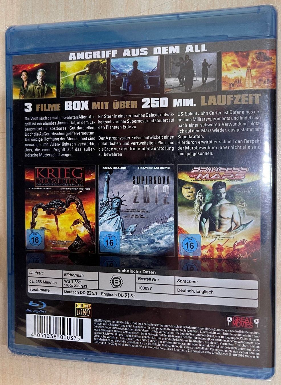 Tutti i DVDs: Angriff aus dem All - blu ray – Nuovo e nell'imballaggio originale da Oftringen venduto da Vucki 1
