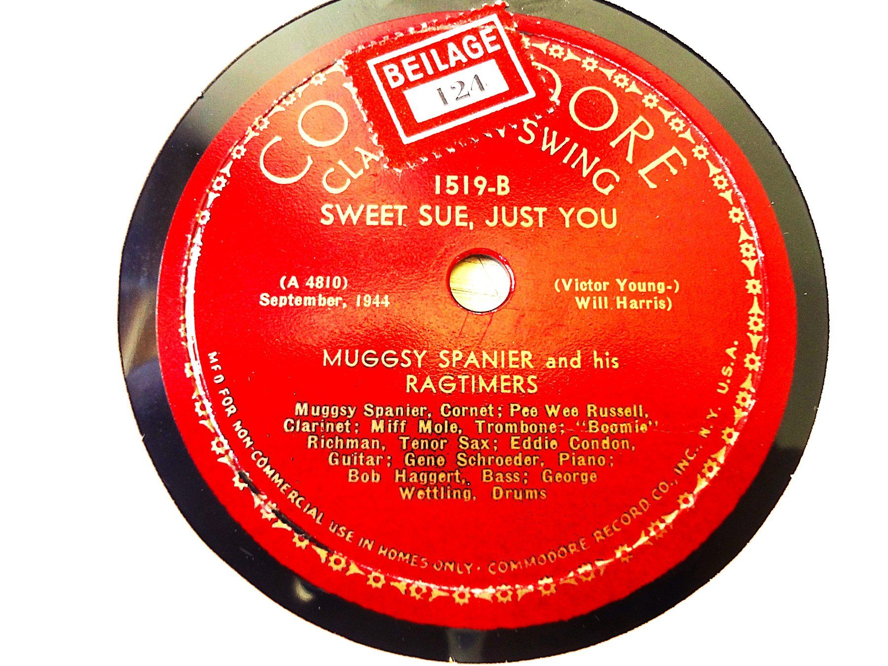 Dischi in vinile: Muggsy Spanier seltene 30cm Jazz Schellackplatte – Usato da Hemishofen venduto da Phonomandy 1