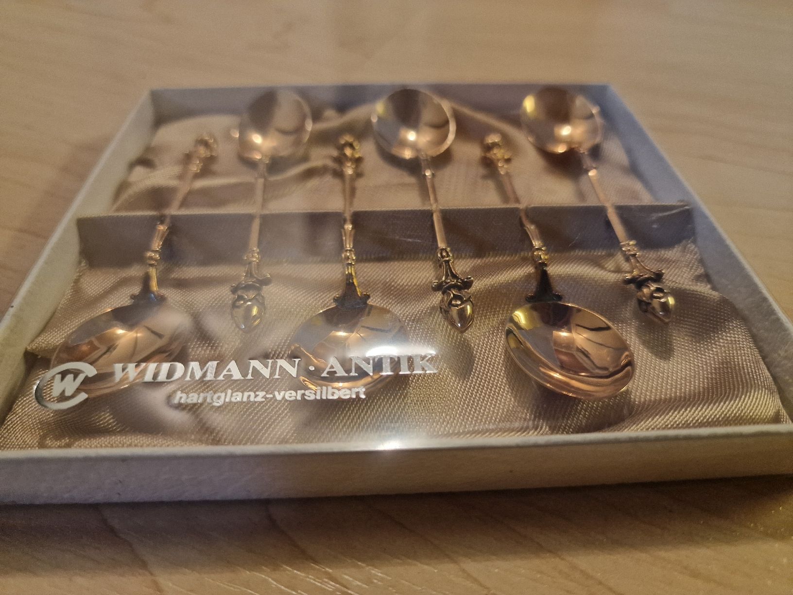 Löffel: Widmann Antik, 6 Kaffeelöffel, vergoldet, Vintage – Neu (gemäss Beschreibung) aus Niederurnen von Tany23
