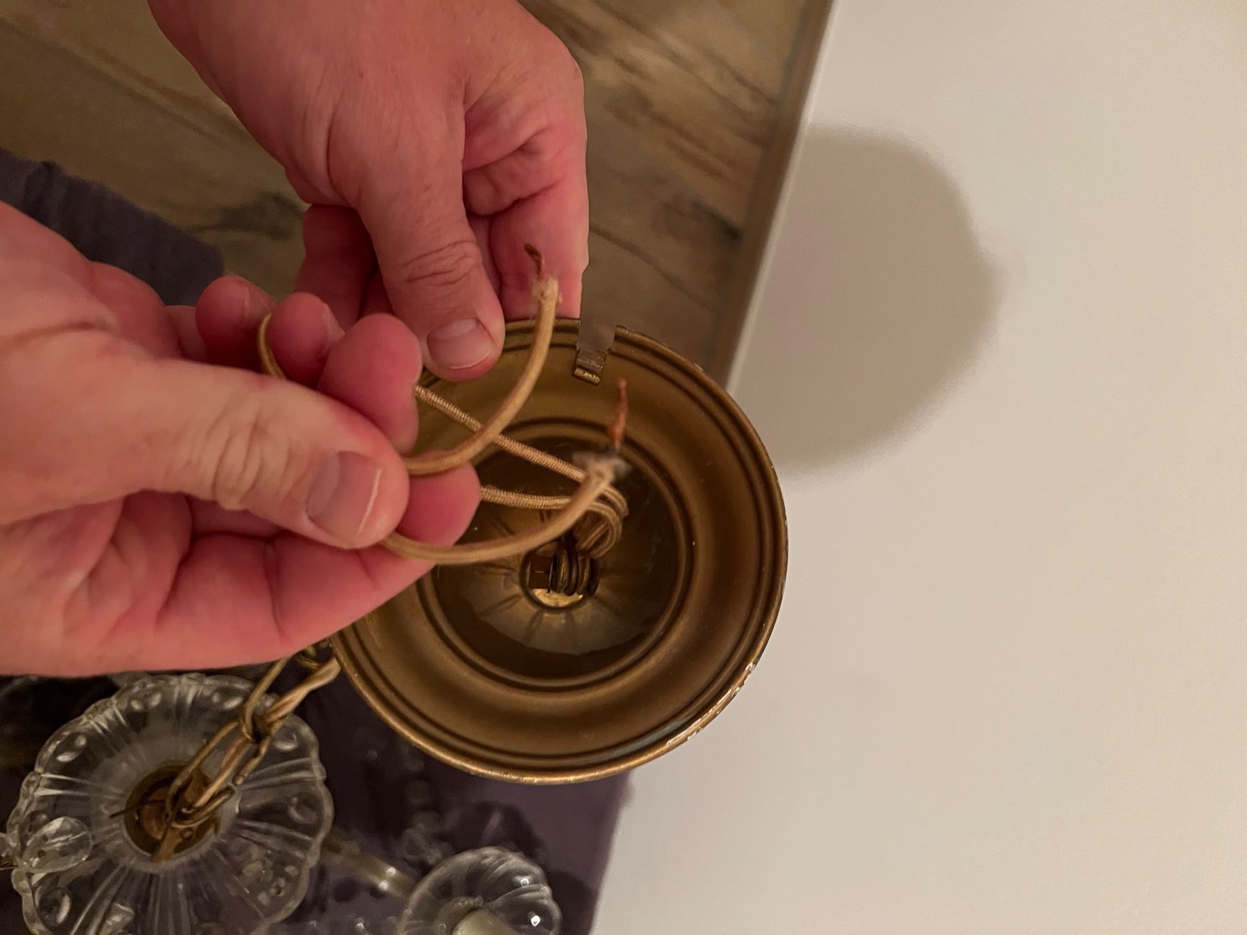 Lampes: Kristall-Kronleuchter – D'occasion à Gachnang par Maz_dn6f 3