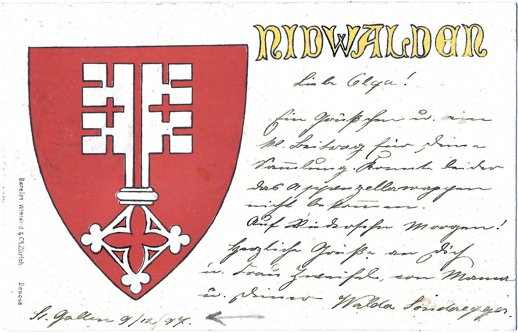 Cartes postales: NIDWALDEN – D'occasion à Bütschwil par Jackson1A