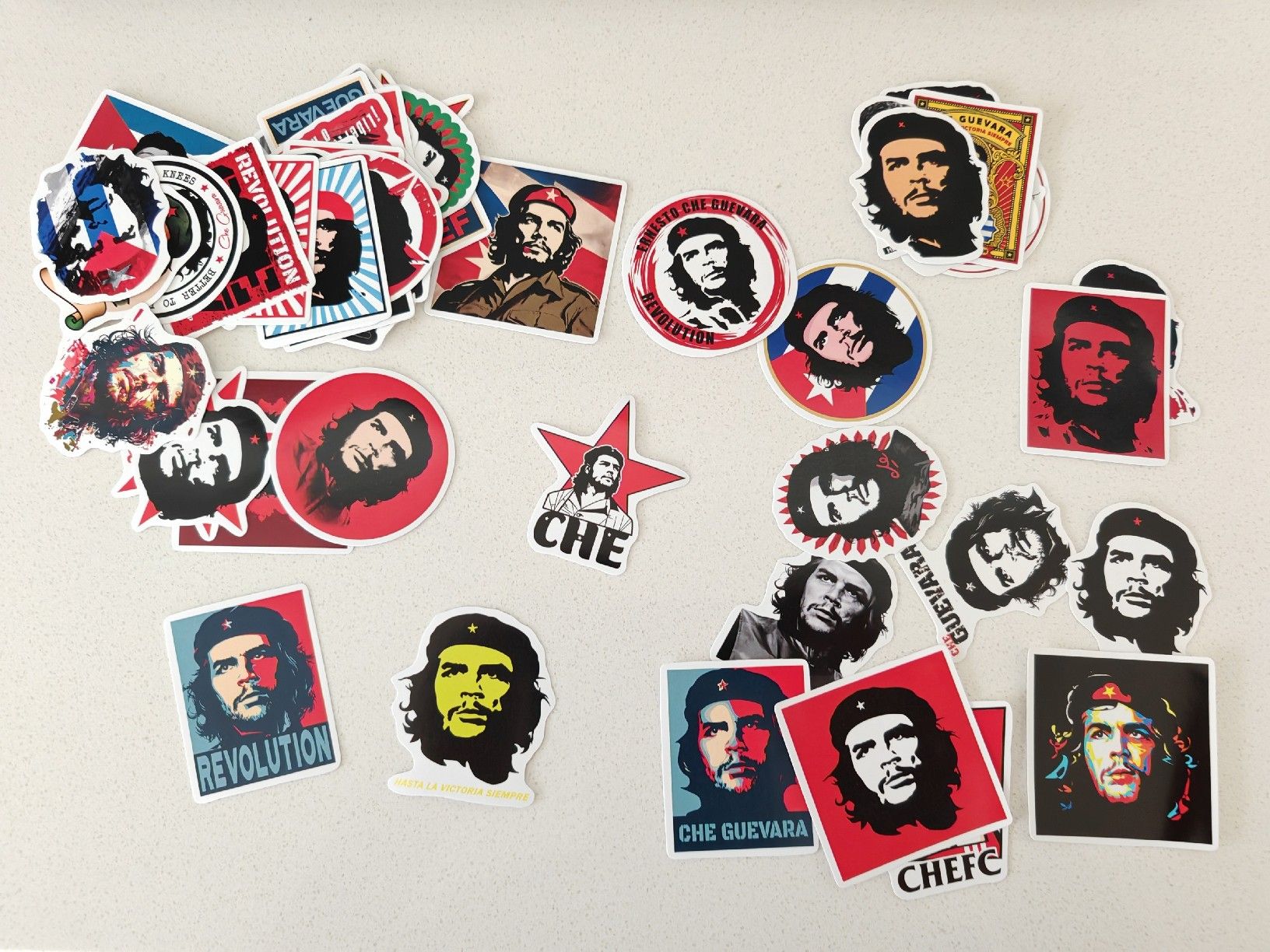 Sticker: Che Guevara Stickers 50 Stück Kuba – Nuovo e nell'imballaggio originale da Horw venduto da theanswer.1