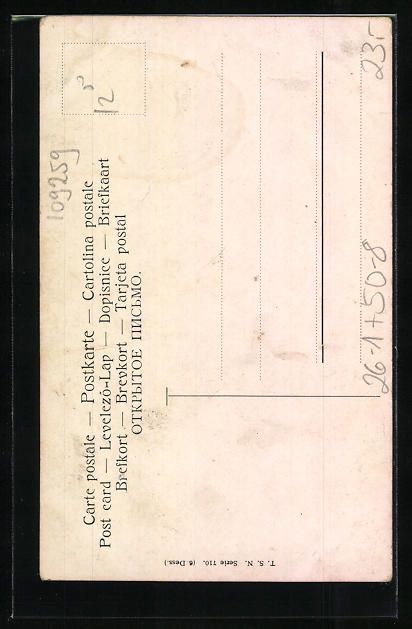 Cartoline postali: Arthur Thiele: Kätzchen mit Zwicker und – Usato da Berlin venduto da bartko-reher 1