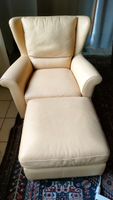 Ledersessel mit Hocker Natuzzi