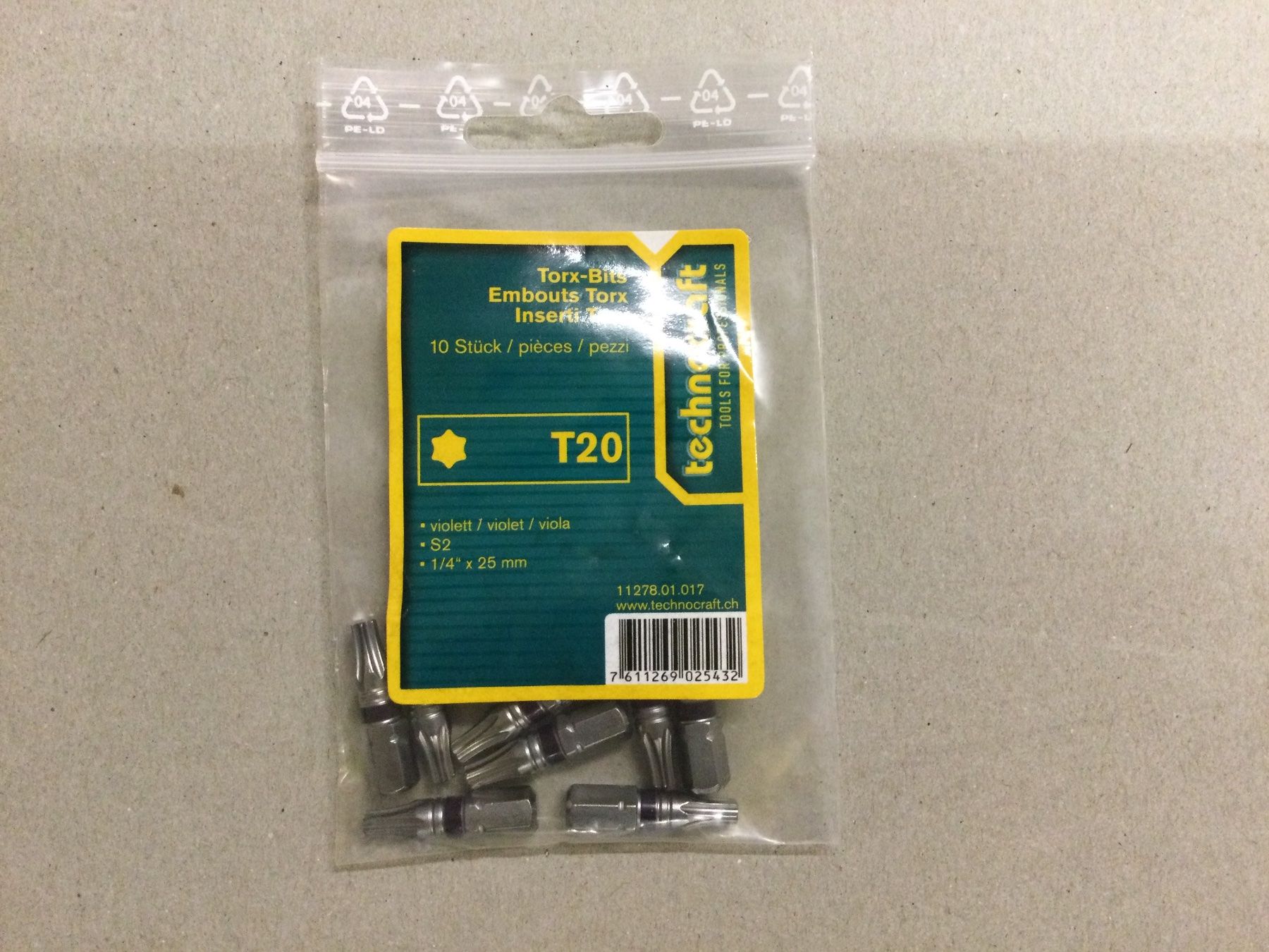 Tutti gli attrezzi: Torx-Bits T20 (VE 10 Stk.) – Nuovo e nell'imballaggio originale da Arisdorf venduto da pinguin71