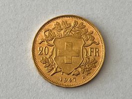 20er Goldvreneli 1947B