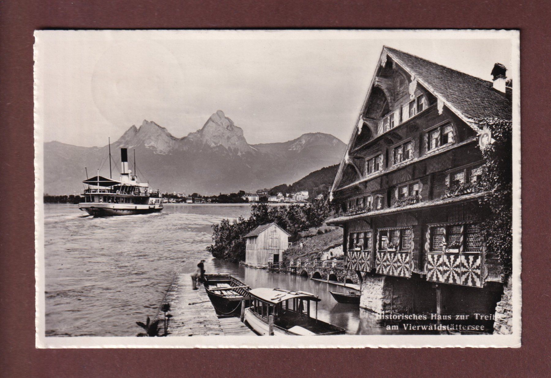 Cartoline postali: TREIB und Schiff - 1950 – Usato da Pully venduto da nicecards-shop