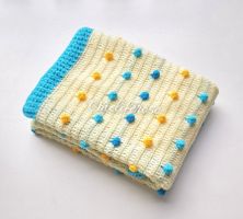 Babydecke Gehäkelt  – 95 × 75 cm
