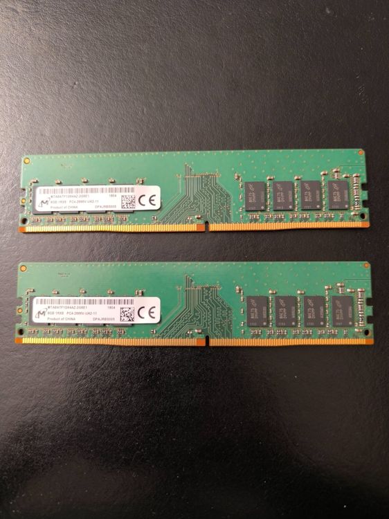 2x 8GB DDR4 2666 MHz Desktop RAM (Micron, 1Rx8, PC4-2666) (Gebraucht ...