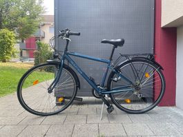 City Velo Racer City 2000 dunkelblau mit Gepäckträger