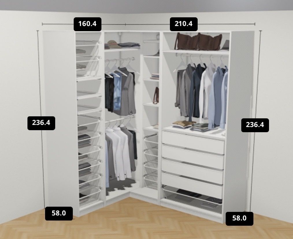 Ikea Armadi: IKEA PAX Eckschrank – Usato da Frauenfeld venduto da heyLani 1