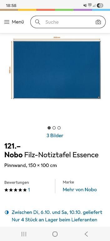 Lavagne: Pinnwand / Notiztafel – Usato da Bätterkinden venduto da fp87 1