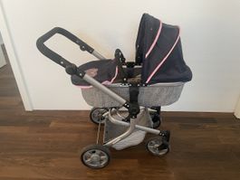 Puppenwagen Chic 2000 grau rosa gebrauchter Zustand