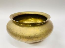 Messingschale, Vintage, massive Ausführung, Ø 25cm