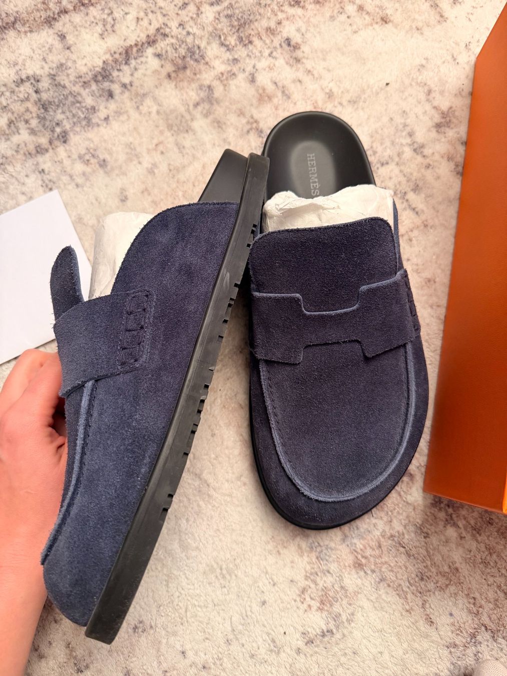 Hermès Scarpe da uomo: Hermes Go Mules, size 42- perfect condition – Nuovo (secondo la descrizione) da Corsier GE venduto da salesproject14 2