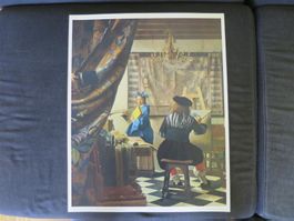 Johannes Vermeer van Delft-Der Künstler. Kunstdruck