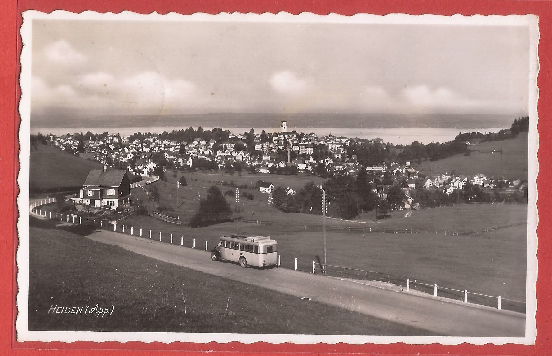 Ansichtskarten: Heiden mit Postauto - 1941 – Gebraucht aus Fislisbach von Porano