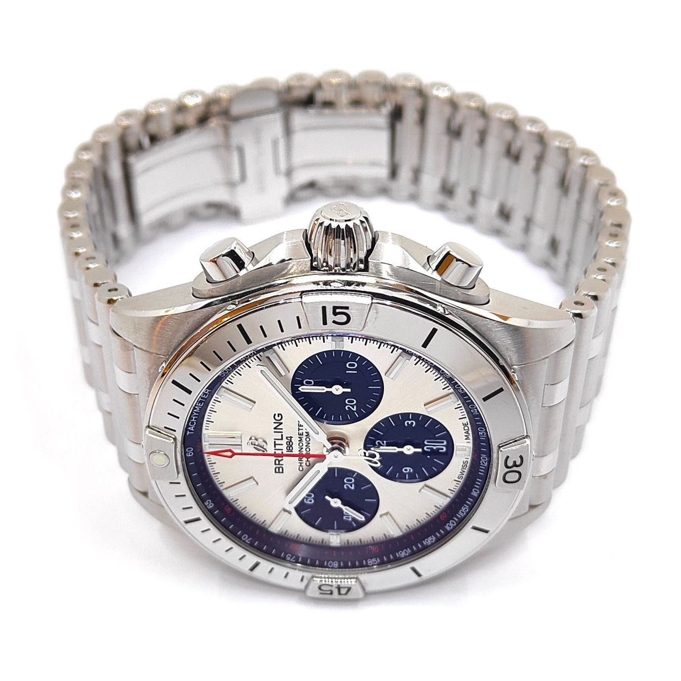 Breitling Orologi: Breitling Chronomat B01 Silver Dial (Full set 07.2020) – Usato da Montreux venduto da CashPay_Montreux 3