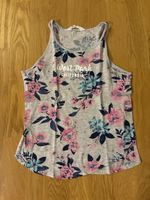 H&M Tanktop grau Blumenmuster Grösse 158/164