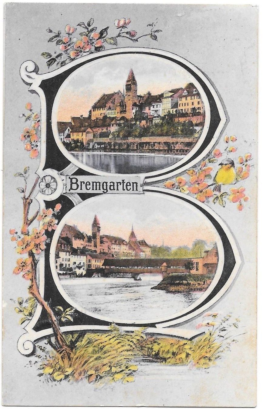 Cartoline postali: Bremgarten 2 Bilder und Buchstabe B – Usato da Olten venduto da clotaldi