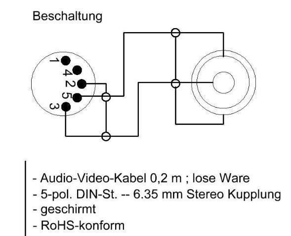 Unità & Adattatore: Adapter 5 pol DIN Stecker 6,3 mm Klinke – Nuovo e nell'imballaggio originale da St. Gallen venduto da cointec 8