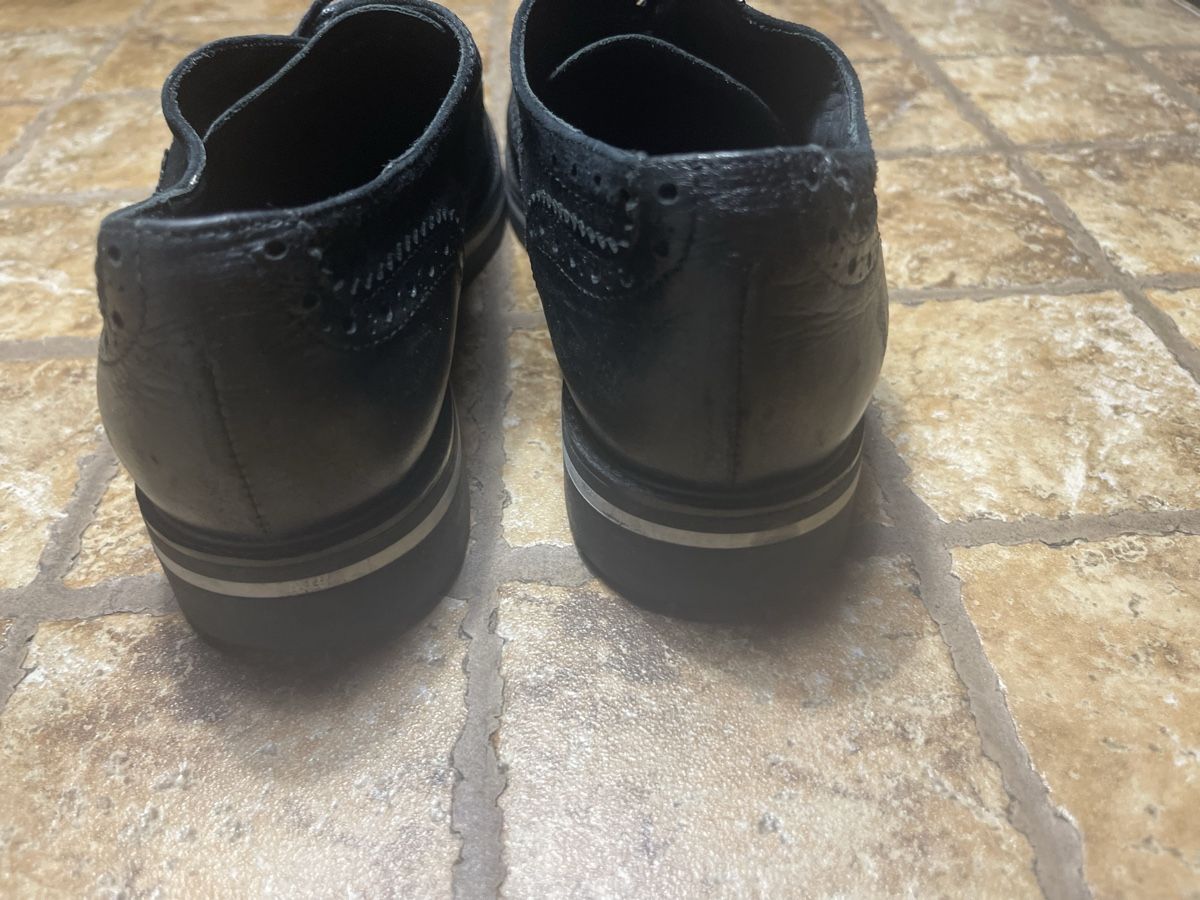 Herrenschuhe: Scarpe stringate Varese-pelle nera-tg 38.5/39 – Neu (gemäss Beschreibung) aus Gordevio von LanaZimm 7