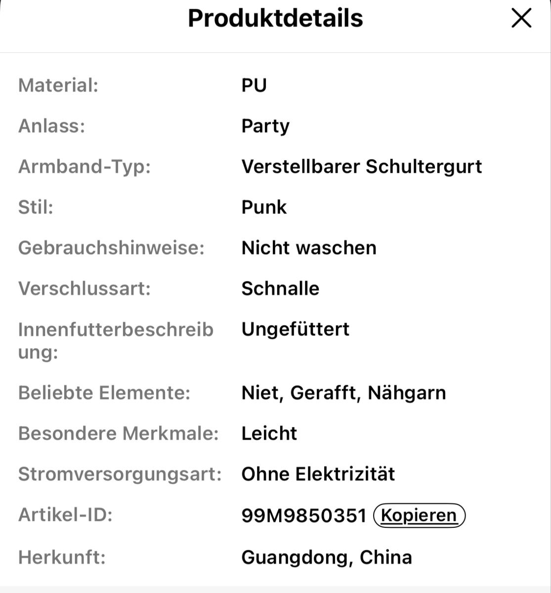 Borse: Retro Gothic Kunstleder Tasche schwarz  – Nuovo (secondo la descrizione) da Felben-Wellhausen venduto da PinkTiger8 9