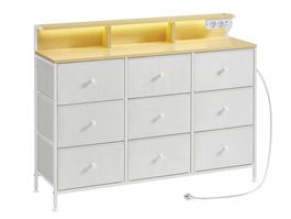 Kommode mit Stoffschubladen MDF Front Flur VINTAVO