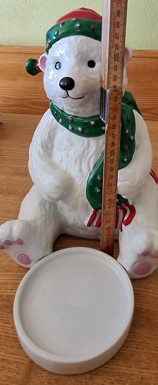 Partylite Portacandele: Partylite Weihnachts-Eisbär Keramik Figur  – Usato da Adlikon b. Andelfingen venduto da Kraemse 6