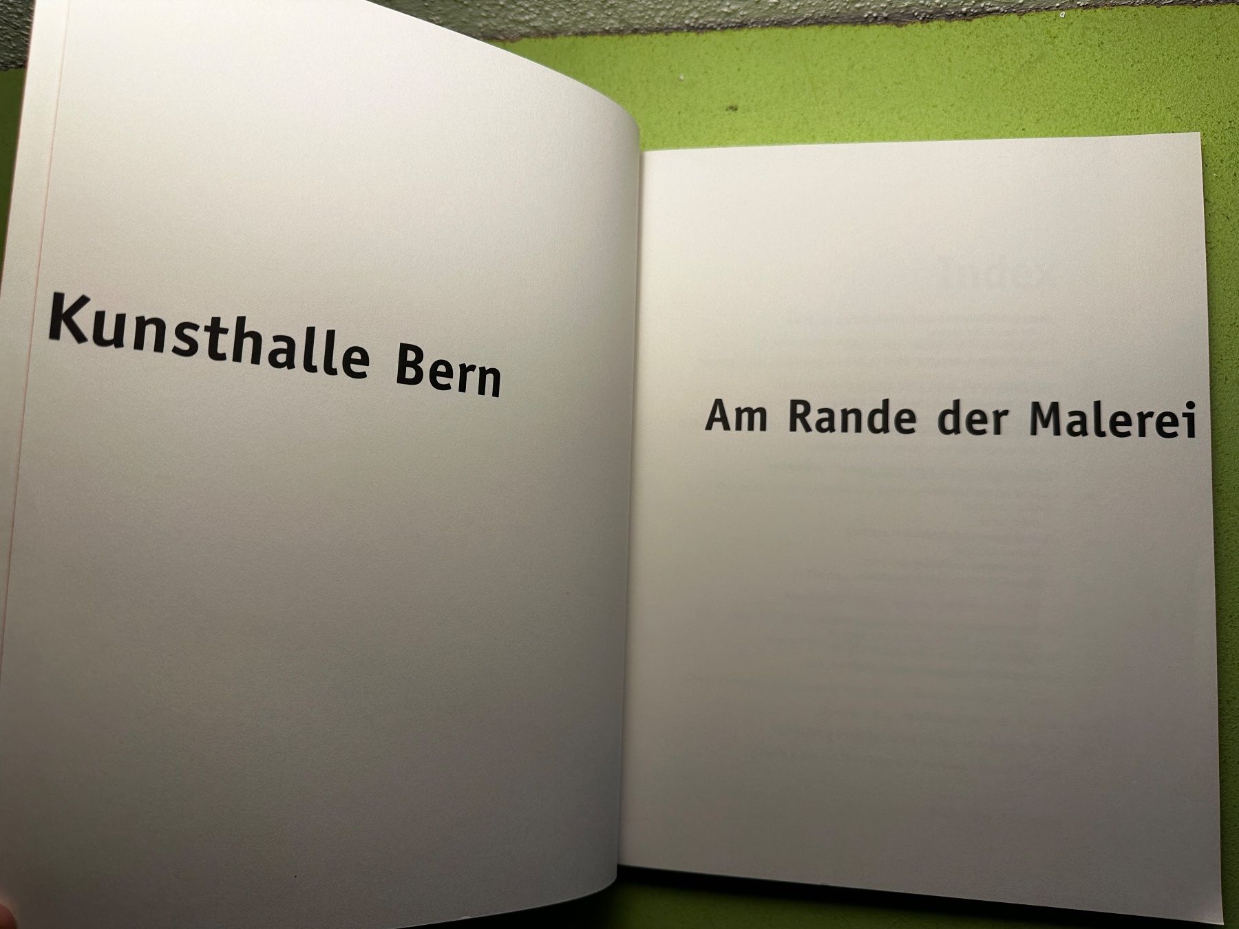 Libri: Ulrich Loock, Rein Wolfs: Am Rande der Malerei. e/d – Usato da Zürich venduto da allp 1