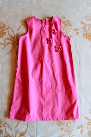 Wax Max * leichtes KLEID Blüten Applikation  128