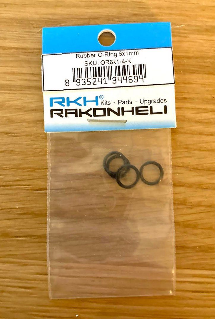 Modellismo RC: RUBBER O-RING 6X1mm OR6x1-4-K – Nuovo e nell'imballaggio originale da Trélex venduto da Arnaudyak