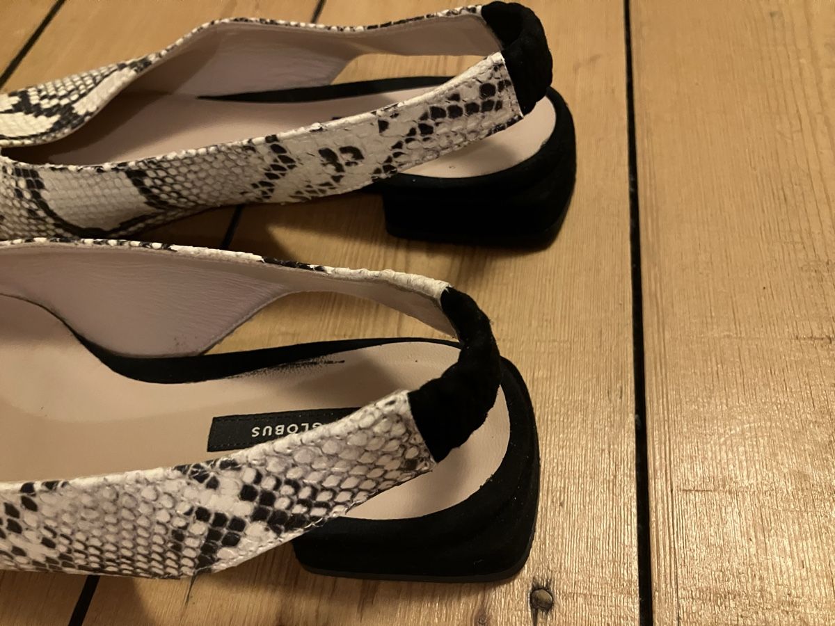 Globus Chaussures femmes: Leder Slingback Schlange, Grösse 40 – D'occasion à Basel par car_77z2 1