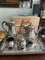 Vierteiliges Kaffee- und Teekernstück, USA, 20. Jh