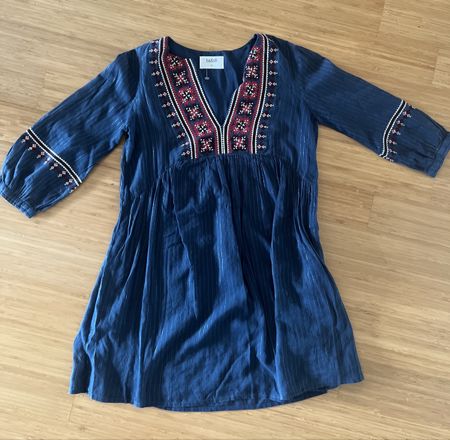 Robe Ba&sh bleue avec broderies - Taille 2 (36-38)