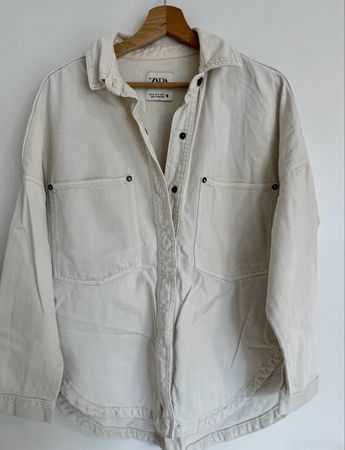 ZARA oversize shirt XS - cotton/denim