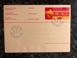 Postkarte mit ET Stempel 1976