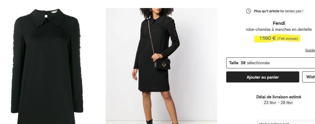 Fendi Vestiti: Kleid / Robe FENDI  38/40 – Usato da Collonges venduto da Auganien 2