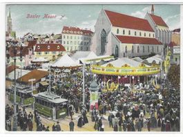 4.11.1903 Litho von Basler Messe/Chilbis/sehr belebt