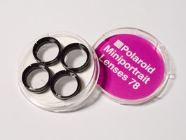 Polaroid Miniportrait Lenses 78, set of 4 + manual