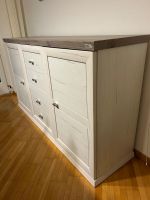 Sideboard / Kommode / Anrichte weiss Holzoptik 240x85x43cm