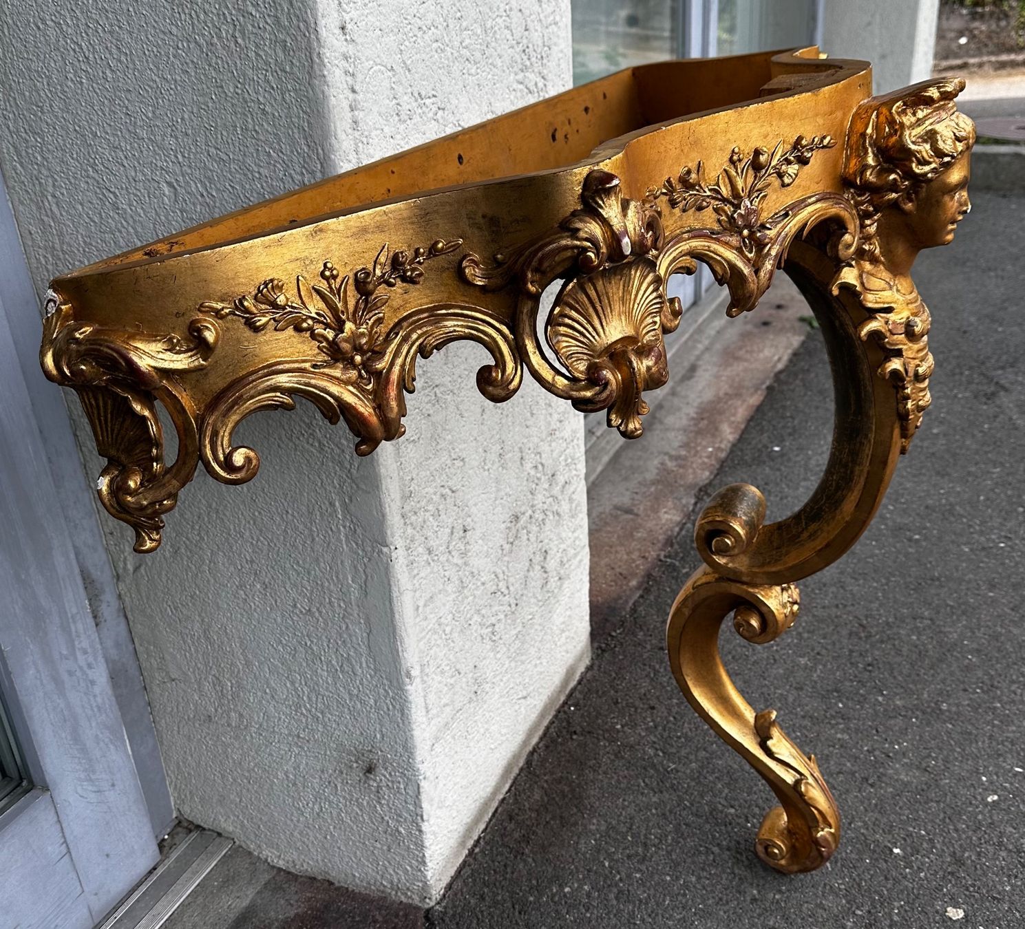 Console: Rokokokonsolen-Gestell ohne Platte – Usato da Meggen venduto da Pad01 1
